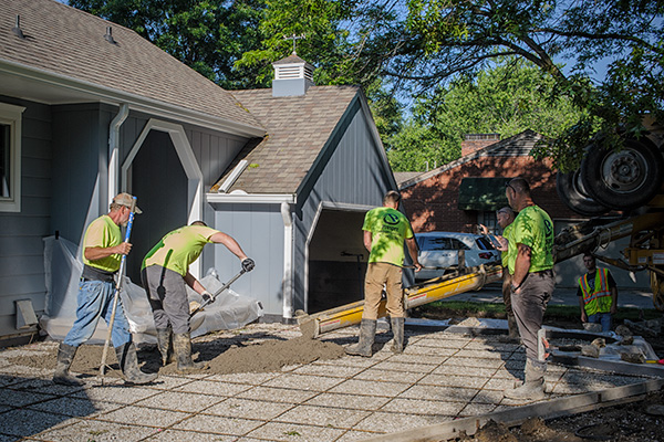 Private Residence - Stamped Concrete Walkway - June 2015