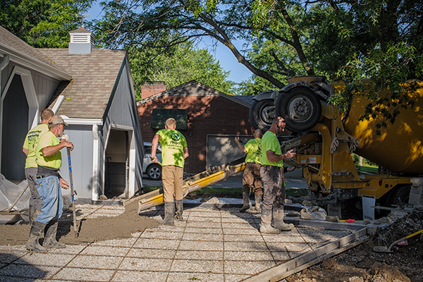 Private Residence - Stamped Concrete Walkway - June 2015