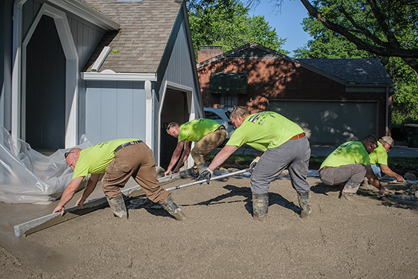 Private Residence - Stamped Concrete Walkway - June 2015