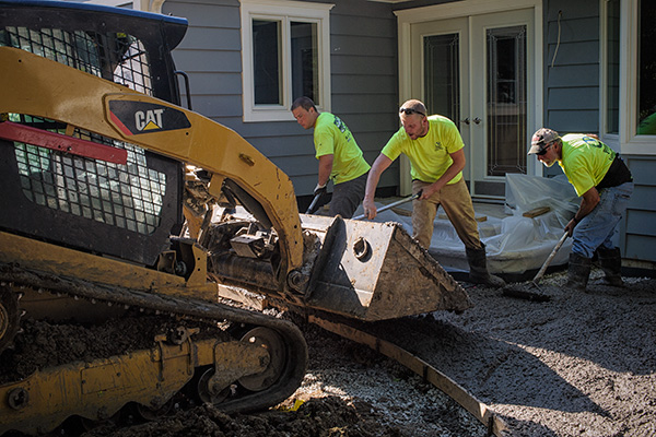 Private Residence - Stamped Concrete Walkway - June 2015