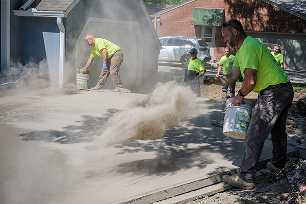 Private Residence - Stamped Concrete Walkway - June 2015