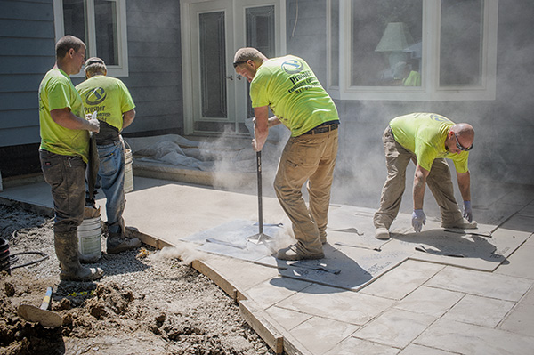 Private Residence - Stamped Concrete Walkway - June 2015