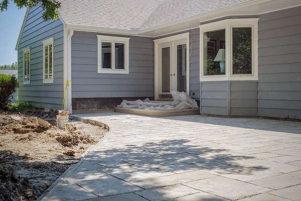 Private Residence - Stamped Concrete Walkway - June 2015